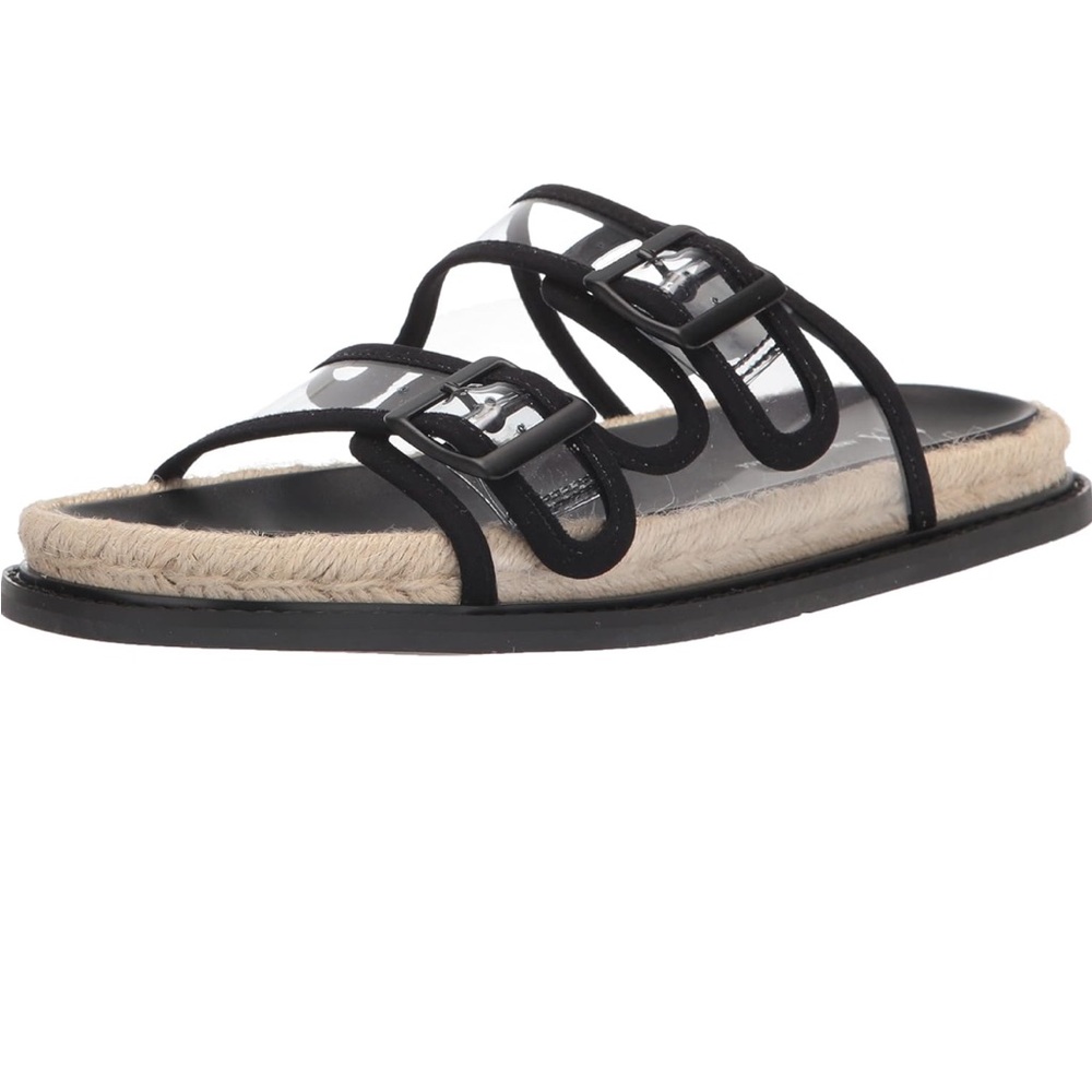 A|X Armani ExchangeClear 2-Strap Slide Espadrille Sandal/ Size EU 39 - Picture 2 of 13